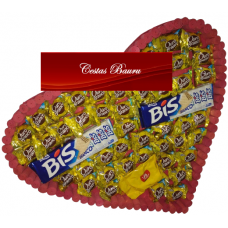Coração Dia dos Namorados com chocolate G